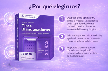 Tiras Blanqueadoras Dentales