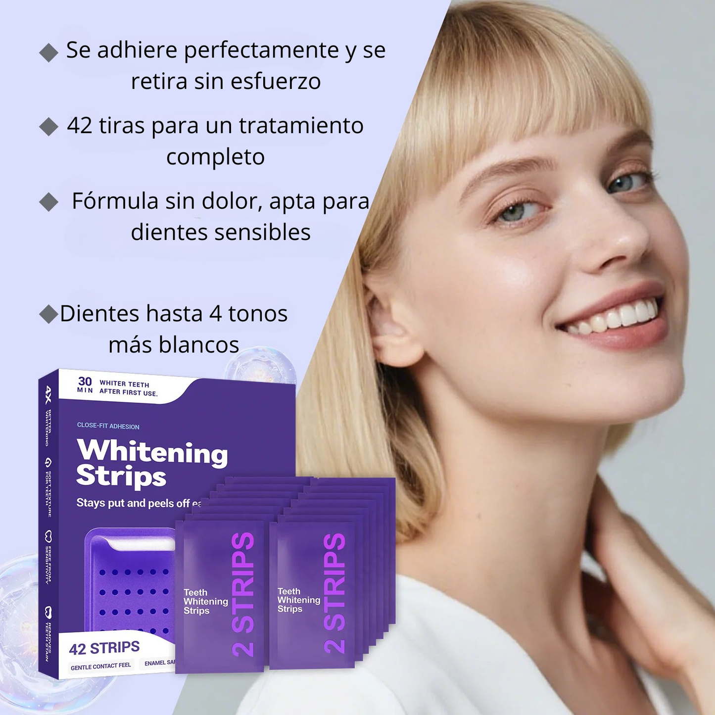 Tiras Blanqueadoras Dentales